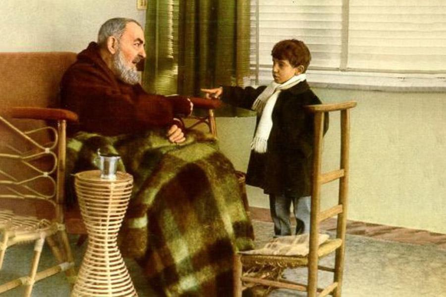 padre pio ha guarito locchio di mio figlio