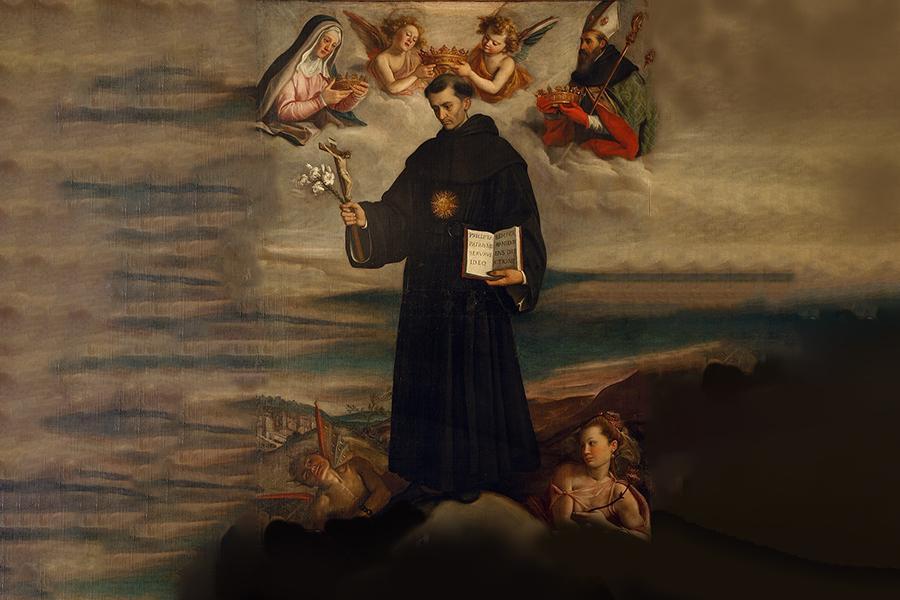 la visione di san nicola da tolentino