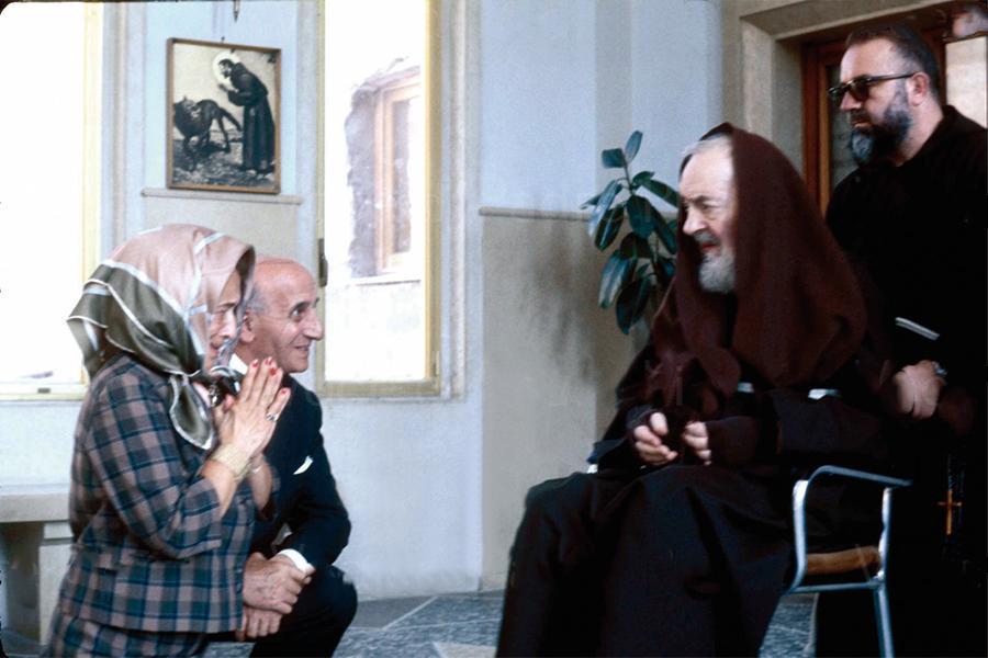 padre pio come una fotografia