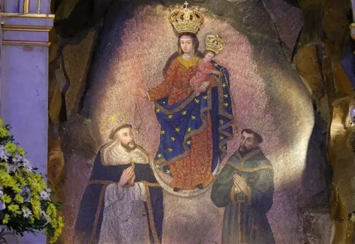 la madonna chiama immagine santuario las lajas