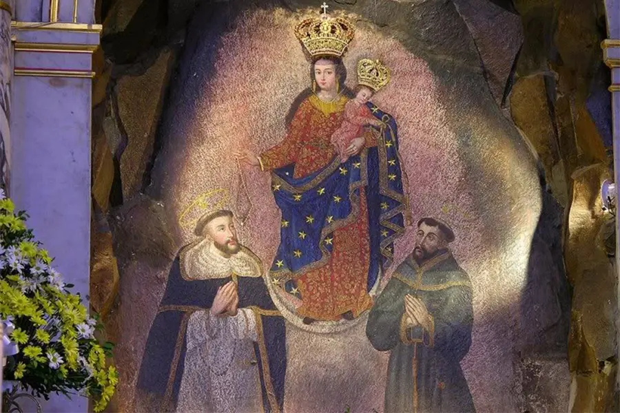 la madonna chiama immagine santuario las lajas